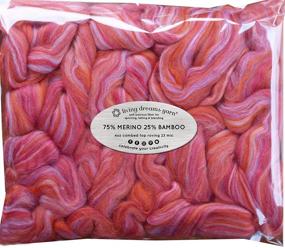 img 4 attached to Merino Bamboo Fiber Blend: Phoenix Rising - The Ultimate Softness and Versatility for Hand Spinning, Felting, Soap Making, and Dryer Balls
