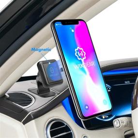 img 2 attached to 📱 WixGear Magnetic Phone Mount: Fast Swift-snap Technology for Universal Stick On Dashboard Car Mount Holder