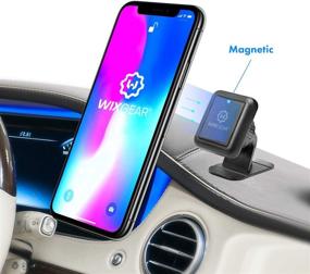img 3 attached to 📱 WixGear Magnetic Phone Mount: Fast Swift-snap Technology for Universal Stick On Dashboard Car Mount Holder