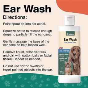 img 2 attached to 👂 NaturVet Ear Wash Liquid Supplement for Dogs &amp; Cats – Pet Health Supplement Cleans Ear Canals – Includes Aloe, Tea Tree Oil – Helps Remove Ear Wax, Dirt, Debris – 16 Oz.