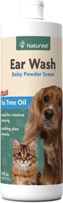 img 4 attached to 👂 NaturVet Ear Wash Liquid Supplement for Dogs &amp; Cats – Pet Health Supplement Cleans Ear Canals – Includes Aloe, Tea Tree Oil – Helps Remove Ear Wax, Dirt, Debris – 16 Oz.