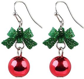 img 4 attached to Ornament Earrings Hypoallergenic Christmas Thanksgiving