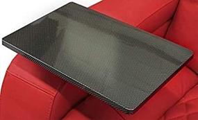 img 1 attached to Upgrade Your Home Theater Experience with the New 🎥 Edition Carbon Fiber Finish Tray Table for Valencia Home Theater Chairs