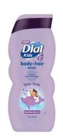 🍓 dial kids body + hair wash, bubble berry: gentle cleanser for kids, 12 oz logo