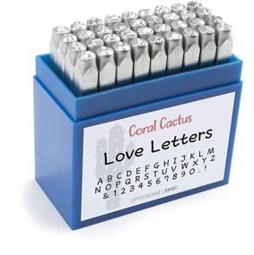 img 4 attached to 🔤 36-Piece Uppercase Stamping Tool Case: Custom Font for Numbers, Letters, and Symbols (0-9 & !) - 3mm (1/8 inch) Hard Carbon Steel Alphabets - Ideal for Metal, Jewelry, Leather, Wood Stamping/Punching