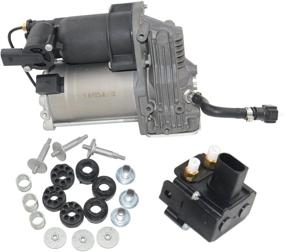 img 4 attached to SCSN Suspension Air Compressor Pump W/Valve Block 37206789938 For 2007-2013 X5 E70