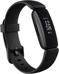 img 4 attached to 🔋 Fitbit Inspire 2: Boost Your Health & Fitness with 1-Year Free Fitbit Premium Trial and 24/7 Heart Rate Monitoring, Black/Black (Includes S & L Bands)