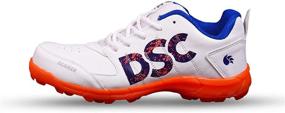 img 1 attached to DSC Beamer Cricket Shoes in Vibrant Orange and White for Ultimate Performance