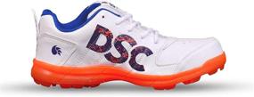 img 2 attached to DSC Beamer Cricket Shoes in Vibrant Orange and White for Ultimate Performance