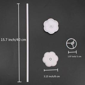 img 3 attached to Набор универсальных подставок для воздушных шаров с насосом для самостоятельного создания декора на столе - идеально подходит для дня рождения, свадьбы, вечеринки, помолвки, рождественских праздников.