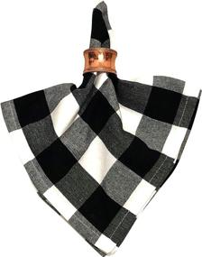 img 1 attached to 🏷️ Chic and Classic: Yourtablecloth Buffalo Cotton Checkered Napkins