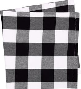 img 3 attached to 🏷️ Chic and Classic: Yourtablecloth Buffalo Cotton Checkered Napkins