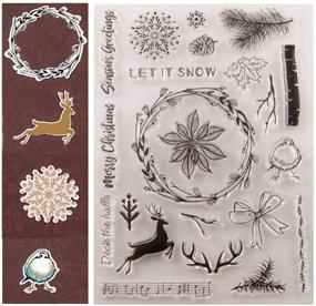 img 2 attached to Christmas Greeting Snowflakes Decoration Scrapbooking