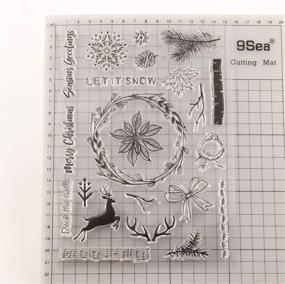 img 1 attached to Christmas Greeting Snowflakes Decoration Scrapbooking
