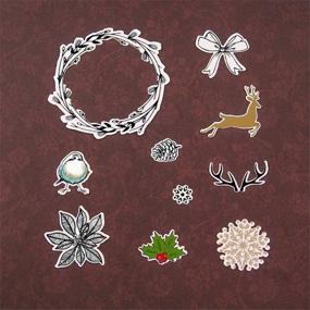 img 3 attached to Christmas Greeting Snowflakes Decoration Scrapbooking