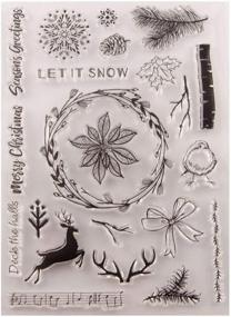 img 4 attached to Christmas Greeting Snowflakes Decoration Scrapbooking