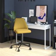 novogratz brittany office casters mustard furniture in home office furniture logo