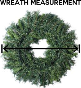 img 1 attached to Vickerman 48-inch Cheyenne Pine Artificial Christmas Wreath - Unlit Faux Christmas Wreath for Seasonal Indoor Home Decor