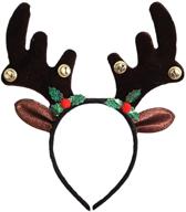 reindeer headband christmas headbands horns（red event & party supplies logo