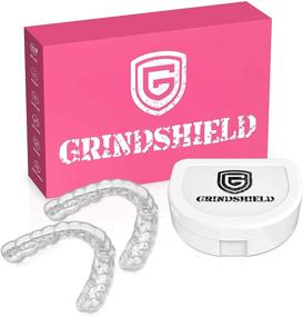 img 4 attached to 😁 GRINDSHIELD Women's Custom Dental Mouth Guards - (2) Upper Teeth Night Guards for Teeth Grinding – Ideal Comfort Fit Mouth Guard & Case - Sleep Bruxism, Tooth Clenching & TMJ Relief