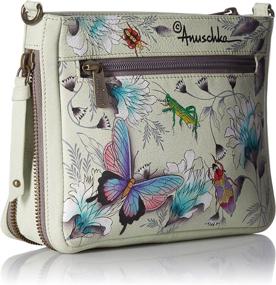 img 3 attached to Anuschka Genuine Leather Crossbody Wondrous