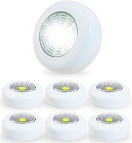 img 4 attached to Wireless LED Tap Lights 7-Pack: Bright Stick On Night Lights for Closet, Kitchen, Bedroom & More!