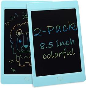 img 4 attached to 2-Pack WINDEK LCD Writing Tablet - 8.5 inch Colorful Screen, Electronic Drawing & Writing Doodle Board for Kids, Erasable Ewriter for Boys and Girls aged 3-14 years