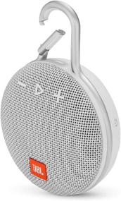 img 4 attached to 🔊 JBL Clip 3 Портативная водонепроницаемая беспроводная колонка Bluetooth - Белый: Раскройте превосходное звучание везде!