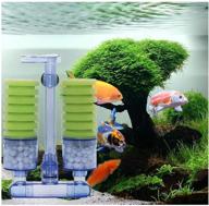 🐠 aquarium sponge filter for silent, efficient physical filtration - ideal for fish tank, turtle tank – includes bonus sponge and media balls for clean water and optimal oxygenation logo