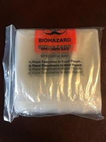 img 2 attached to Biohazard Specimen Pocket Plastic Bag