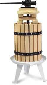 img 4 attached to 🍷 SQUEEZE master Fruit Apple Cider Wine Press: 3.17 Gallon/12L, Solid Wood Basket, 6 Press Wooden Blocks, Pole Handle Bar - Perfect for Juice, Wine, Cider - Ideal for Outdoor, Kitchen, and Home Use