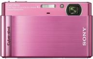 📷 sony cyber-shot dsc-t90 pink digital camera with 12.1 mp, 4x optical zoom, and super steady shot image stabilization logo