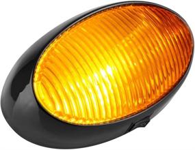 img 3 attached to 🚐 Lumitronics RV 12V LED Oval Porch Utility Light - Clear & Amber Lenses - On/Off Switch - for Motorhomes, Campers, Trailers, 5th Wheels (Black)