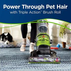 img 2 attached to 🐾 BISSELL Cleanview Rewind Pet Deluxe Upright Vacuum Cleaner, 24899: Efficient Green Cleaning Solution