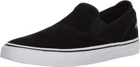 img 4 attached to Emerica Slip Skate Black Medium Men's Shoes in Athletic