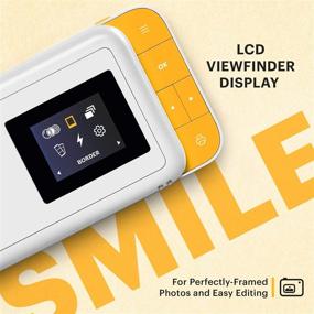 img 2 attached to KODAK Smile Instant Print Digital Camera – Slide-Open 10MP Camera W/2X3 ZINK Printer (White/ Yellow)