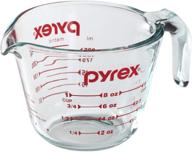 pyrex 8oz measuring cup, 1 pack - clear logo