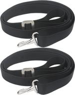 🛥️ yyst adjustable bimini boat top strap with loops and stainless steel single snap hook - 2/pk, 10"-96" length логотип