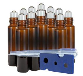 img 4 attached to Roller Bottles Bottle Essential Stainless Travel Accessories for Travel Bottles & Containers