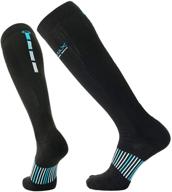 coolmax brand compression over the calf socks (3 pairs) - performance cushion, 15-20 mmhg, for men & women logo