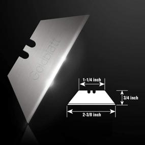 img 3 attached to 🔪 Premium Tempered SK2M Steel Utility Blades in a 100-Pack Dispenser by Goldblatt (G08283)