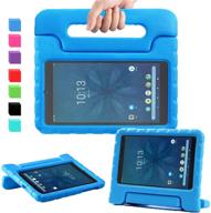 📱 avawo onn 8” kids case (2019) - lightweight shockproof convertible handle stand, kids-friendly, blue tablet case for onn 8-inch android tablet (2019 release) logo