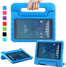 img 4 attached to 📱 AVAWO Onn 8” Kids Case (2019) - Lightweight Shockproof Convertible Handle Stand, Kids-Friendly, Blue Tablet Case for Onn 8-inch Android Tablet (2019 Release)