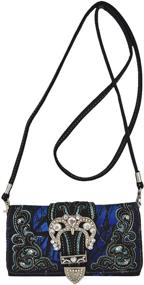 img 2 attached to 👜 Camo Western Shoulder Blocking Wristlet: Stylish Handbags & Wallets for Women