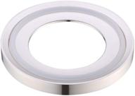 premium solid brass mounting ring for bathroom vessel sink - polished chrome finish logo