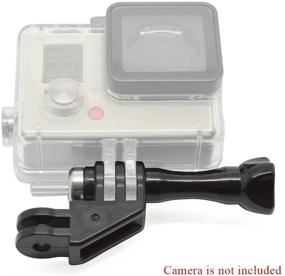 img 2 attached to 📷 Williamcr 90 Degree Direction Adapter Elbow Mount: Perfect for GoPro Hero 9/8/7/6/5/4 Black, Hero 3+, DJI Osmo Action, AKASO, Campark, YI Action Camera - With Thumb Screw!