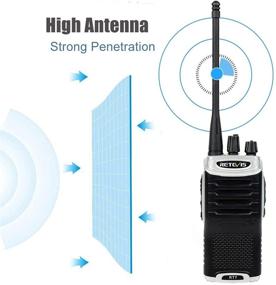img 3 attached to Retevis RT7 Радиостанции: Перезаряжаемые двусторонние радиоаппараты для семейного кемпинга и походов - дальнобойная связь, портативный дизайн со слуховым аппаратом, голосовой вызов, фонарик (3 шт)