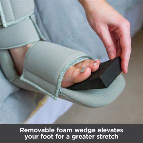 img 2 attached to 👞 BraceAbility Padded 90 Degree Plantar Fasciitis Boot: Effective Soft Night Splint for Foot and Ankle Stability