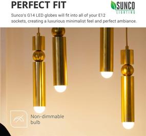 img 2 attached to 🌟 Enhance Your Space with Sunco Lighting Candelabra Edison Frosted Bulbs