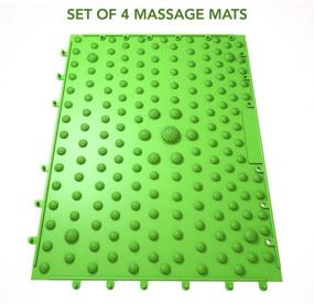 img 3 attached to Revitalize Your Feet with 4-Pic Floor Mats and Dual Foot Massage Roller - Ultimate Foot Massage Set for Acupuncture & Reflexology - Relieve Pain, Trigger Points, and Release Stress - Includes Toe Mats for Kids